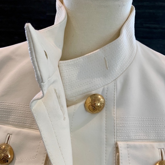 Gucci Cropped Military Style Jacket - Picture 3 of 8